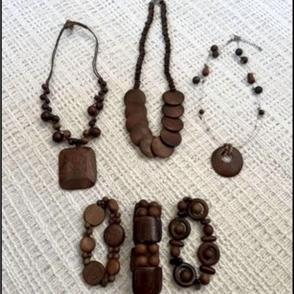 Jewelry - Wooden Boho Jewelry Set